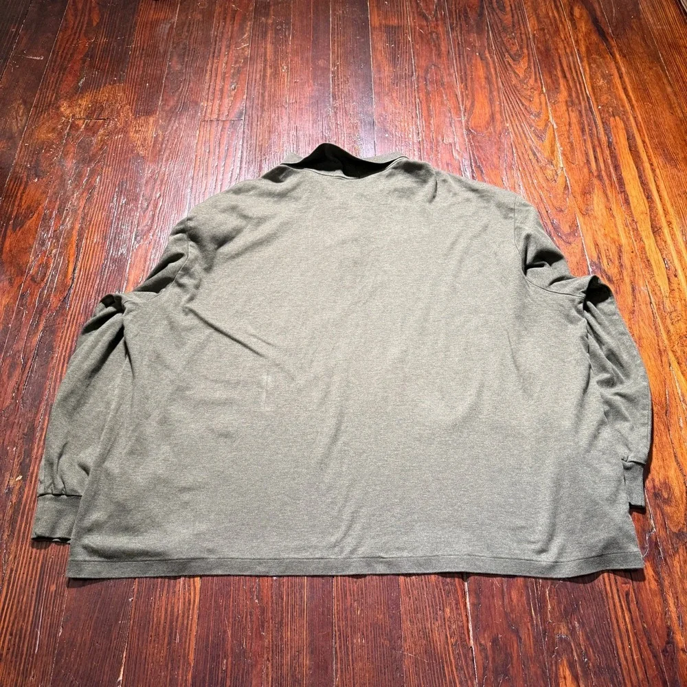 Polo Ralph Lauren Shirt‎ Mens 3XB Gray Long Sleeve Polo Big Tall Flesh Pony